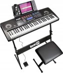 RockJam RJ761-SK 61 Keyboard KLAWISZE Elektroniczne STATYW + SIEDIZSKO