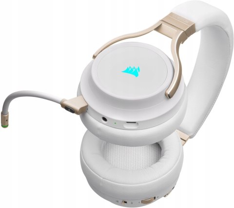 Słuchawki bezprzewodowe nauszne Corsair Virtuoso RGB Pearl