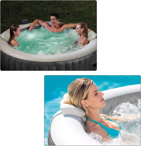 JACUZZI OGRODOWE INTEX 28440EX PURESPA GREYWOOD DELUXE 196CMX71