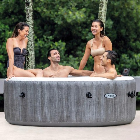 JACUZZI OGRODOWE INTEX 28440EX PURESPA GREYWOOD DELUXE 196CMX71