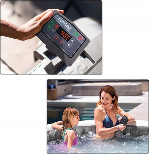 JACUZZI OGRODOWE INTEX 28440EX PURESPA GREYWOOD DELUXE 196CMX71