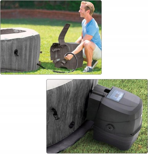 JACUZZI OGRODOWE INTEX 28440EX PURESPA GREYWOOD DELUXE 196CMX71