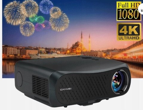 PROJEKTOR LED LCD Caiwei A12 1080P FULL HD 4K - 10 000 LUMENÓW - 16:9 4:3