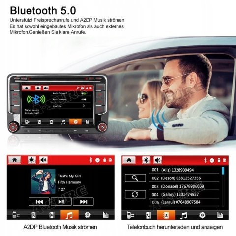 Radioodtwarzacz akcesoryjny 7" LCD A-SURE V3W7M Volkswagen