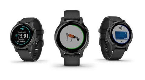 Zegarek Garmin Vivoactive 4S czarny