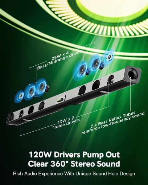 SOUNDBAR ULTIMEA ODINE III 120W BLUETOOTH BLACK