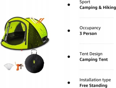 Namiot turystyczny Zenph Pop Up zielony