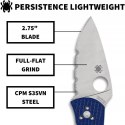 Nóż składany Spyderco Persistence Lightweight C136PSBL