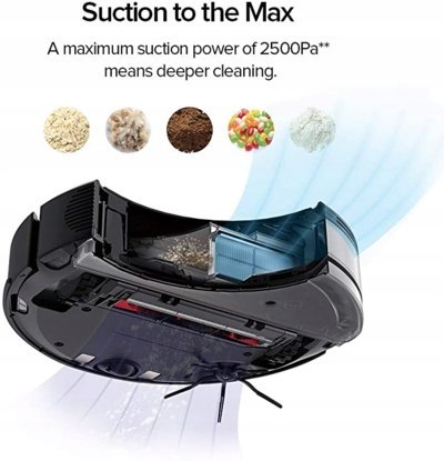 Robot sprzątający Roborock S6 MaxV czarny NOWE AKCESORIA ZDJĘCIA W AUKCJI