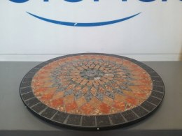 Zdobiony stół Siena Garden mozaika okrągły Ø60 cm, 70 x 70 x 69,5 cm