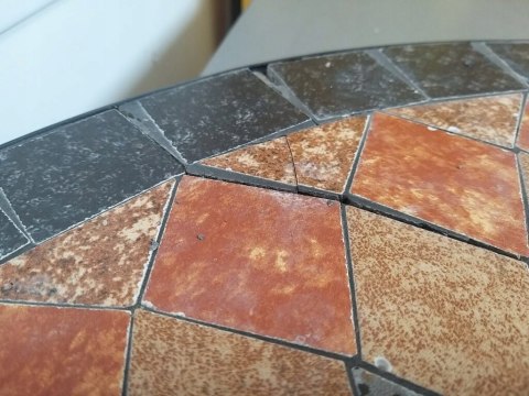 Zdobiony stół Siena Garden mozaika okrągły Ø60 cm, 70 x 70 x 69,5 cm