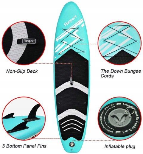 DESKA SUP BOARD POMPOWANA FBSPORT 320cm +SIEDZENIE