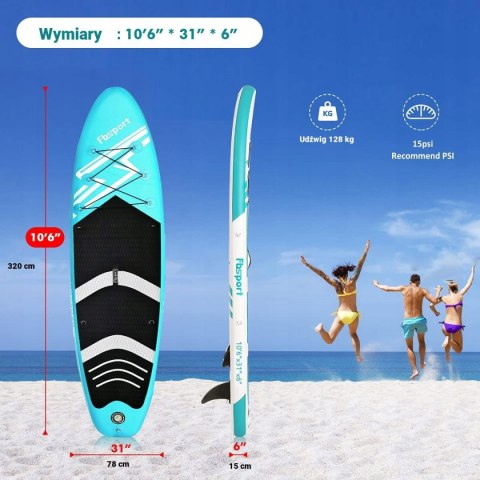 DESKA SUP BOARD POMPOWANA FBSPORT 320cm +SIEDZENIE