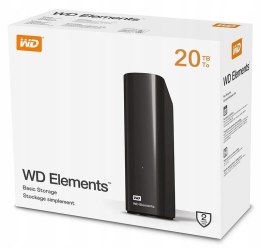 Dysk zewnętrzny HDD WD Elements Desktop 20TB WDBWLG0200HBK-EESN