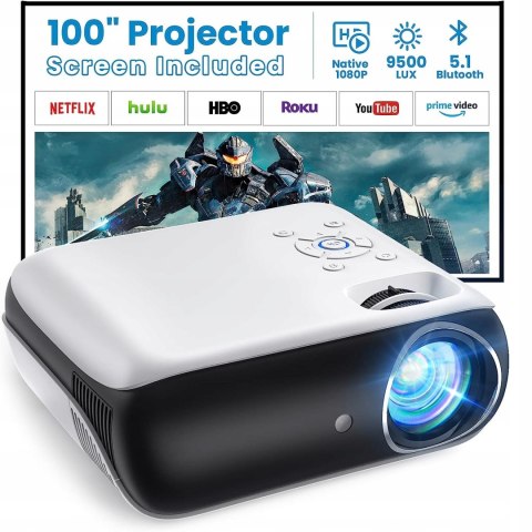 Projektor LED TOPVISION H1 - FULL HD, 10000:1 9500LUM ZOOM CYFORWY KEYSTONE Projektor LED TOPVISION H1 - FULL HD, 10000:1 9500LUM ZOOM CYFORWY KEYSTONE