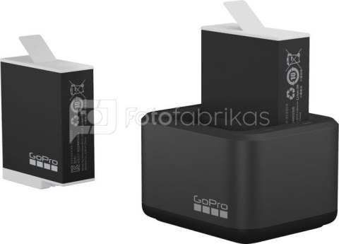 GoPro Dual charger + 1 Enduro batteries Hero9/10/12 Black