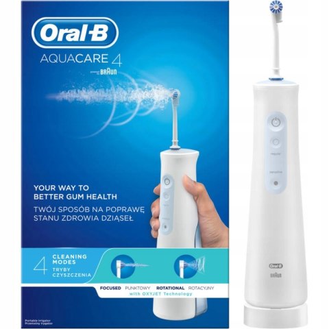 Irygator do zębów Oral-B AquaCare 4 biały nowy komplet