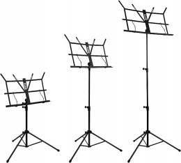Tiger MUS56-PRO łatwy składany stojak na nuty z metalu stabilny