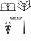 Tiger MUS56-PRO łatwy składany stojak na nuty z metalu stabilny