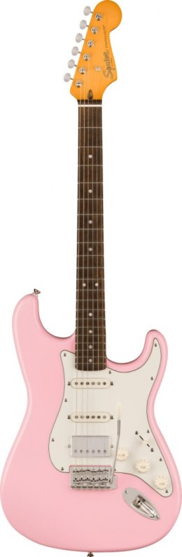 Fender Squier Elektryczna mini Gitara Różowa idealna dla początkujących