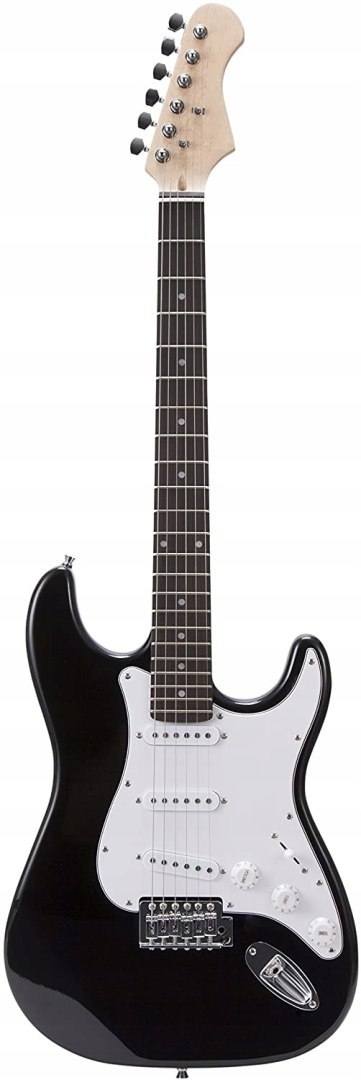 Gitara elektryczna RockJam RJEG02-SK-BK Stratocaster czarna