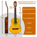 Gitara klasyczna Rocketmusic XF201EN 1/2 KLASYCZNA GITARA