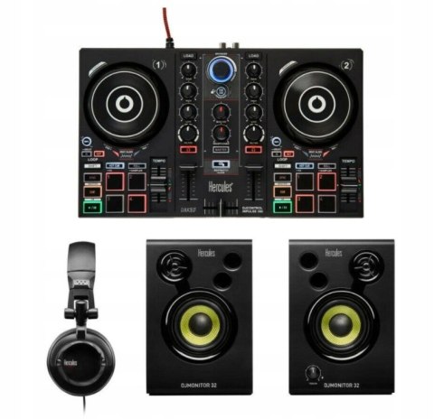Hercules DJ Learning Kit MK2 - Zestaw startowy dla DJ-a, SERATO DJ