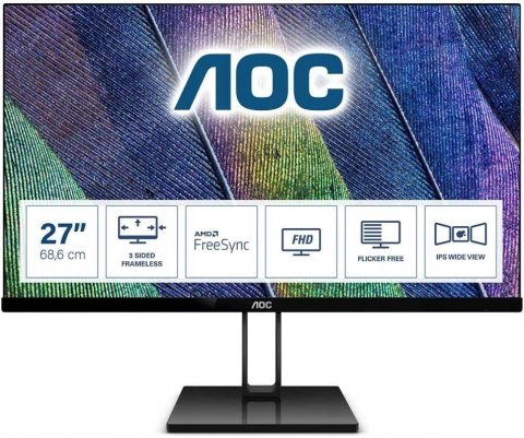 MONITOR AOC 27V2Q 27'' FULLHD 75Hz DO BIURA