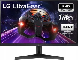 MONITOR LG 24GN60R-B ULTRAGEAR 23,8'' FULLHD 144Hz 1MS DLA GRACZA