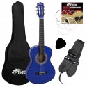 Tiger Music Beginner 1/2 rozmiar gitara niebieska z etui oraz wzmacniaczem