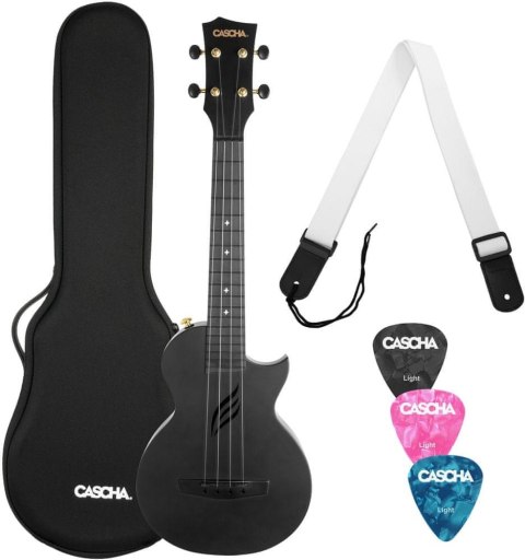 Ukulele koncertowe Cascha Carbon Fibre BK typ Enya Ukulele koncertowe Cascha Carbon Fibre BK typ Enya