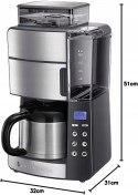 Ekspres przelewowy Russell Hobbs 25620-56 1,25 l srebrny/szary