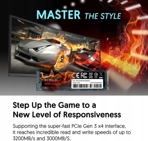 Dysk SSDSilicon Power A80 512GB M.2 GW FV MEGA HiT