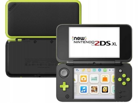 Nintendo New 2DS XL CZARNO-ZIELONY OKAZJA