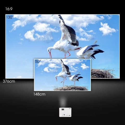 Projektor EUG 600D+ 130" HD ANDROID WiFI