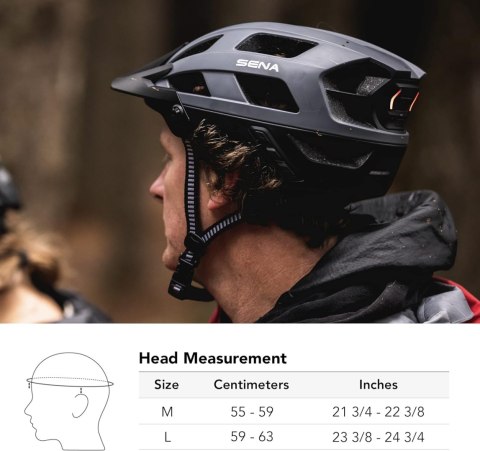 Kask rowerowy Sena M1 r. L 59-63cm interkom bluetooth i tylna lampka LED Kask rowerowy Sena M1 r. L 59-63cm interkom bluetooth i tylna lampka LED