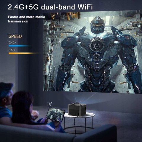 Projektor LED iKISMET FHD 9500L ZOOM ANDROID 10 TV WIFI / PC / MAC PS5