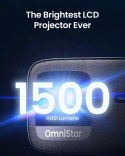 OmniStar L80 Projektor, 1500 Lumenów ANSI, Projektor z WiFi i Bluetooth