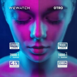 Projektor, WEWATCH V51 PRO Projektor 4K 5G WiFi Bluetooth Full HD 1080P YT!