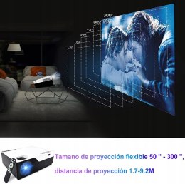 Przenośny projektor gobran H3 natywny 1080P, WIFI, projektor 6500 lumenów