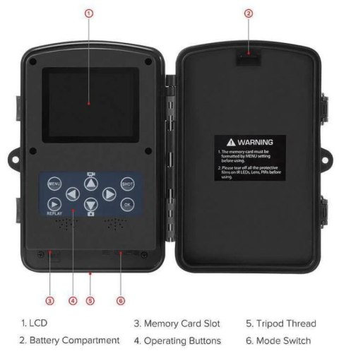 Kamera leśna fotopułapka 20MP Victure HC400 FULL HD NOKTOWIZJA CZUJNIK 130°