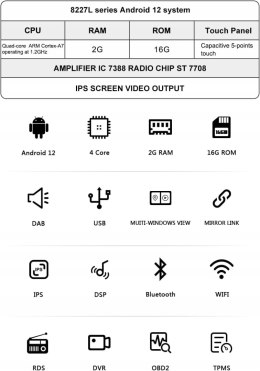 RADIO SAMOCHODOWE BOOYES ALFA ROMEO CARPLAY BT WI-FI