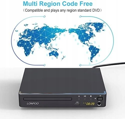 Odtwarzacz DVD Lonpoo LP099 HDMI Odtwarzacz DVD Lonpoo LP099 HDMI