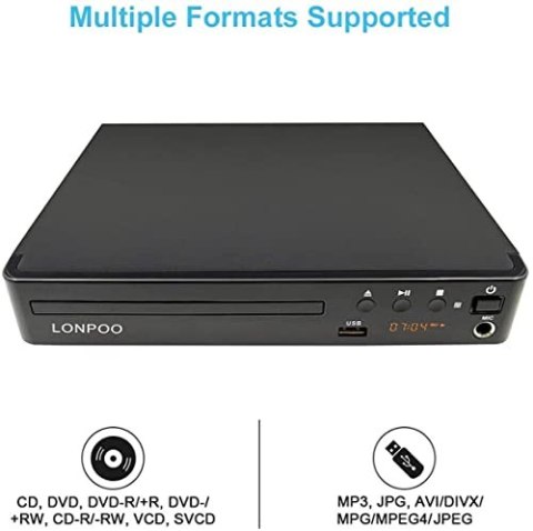 Odtwarzacz DVD Lonpoo LP099 HDMI Odtwarzacz DVD Lonpoo LP099 HDMI