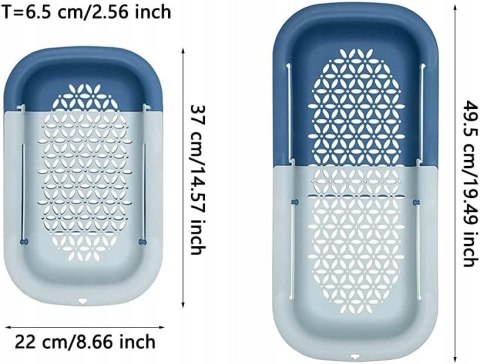 DURSZLAK SITO CEDZAK DO ZLEWU NAD NA ZLEW ROZSUWANY UNIWERSALNY