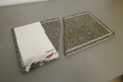 Kamienny grill elektryczny Domo DO9186G 1300 W PĘKINIĘTA PŁYTA