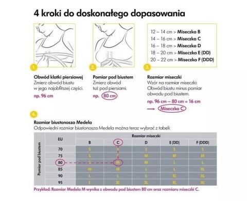 Medela do karmienia sportowy gorset do laktatora nylon rozmiar L