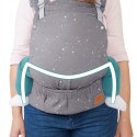 Nosidełko ergonomiczne dla dziecka do 20 kg kaptur HUGGY Kinderkraft szary