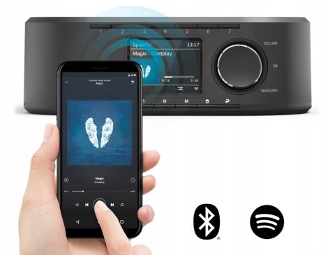 MARKOWE RADIO INTERNETOWE HAMA DIR355BT LAN WIFI SPOTIFY WISZĄCO STOJĄCE MARKOWE RADIO INTERNETOWE HAMA DIR355BT LAN WIFI SPOTIFY WISZĄCO STOJĄCE