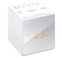 Radio Radiobudzik AM FM Sony ICF-C1 Drzemka Zegar Biały
